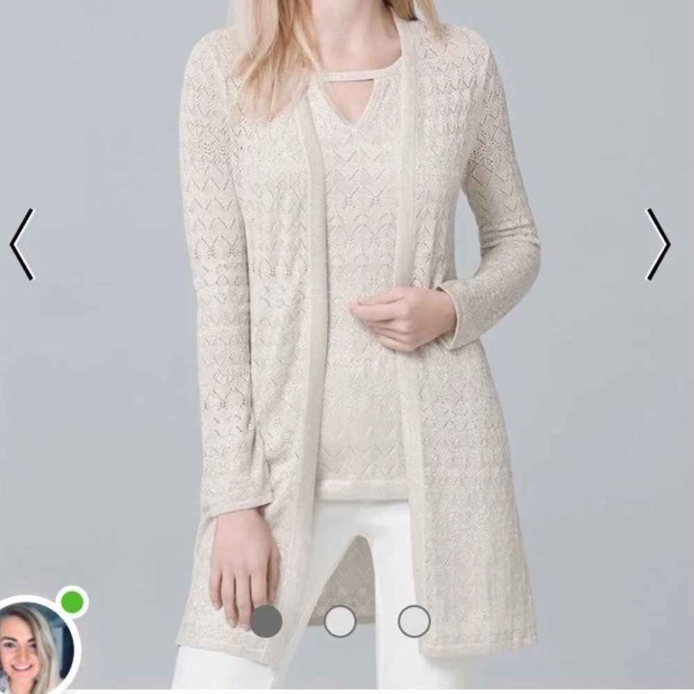 NWOT WHBM two piece sweater set